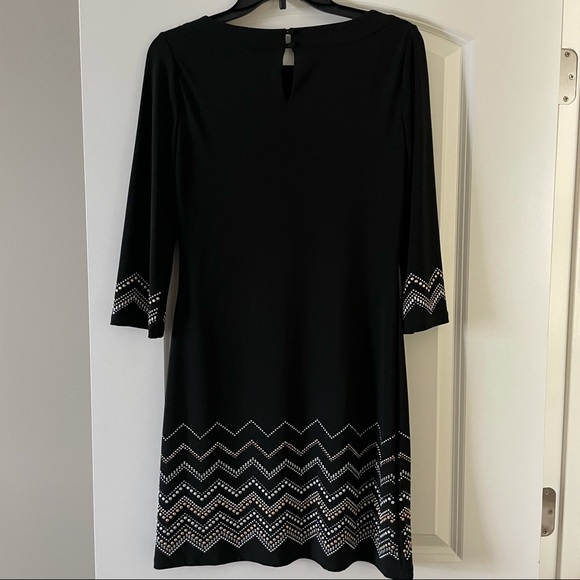 WHBM Black Jersey Knit Shift Dress XS - Picture 5 of 7